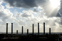 Ancient Pillars in Tyre, Lebanon
