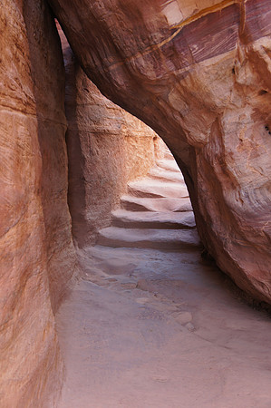 Ancient steps, Petra, Jordan