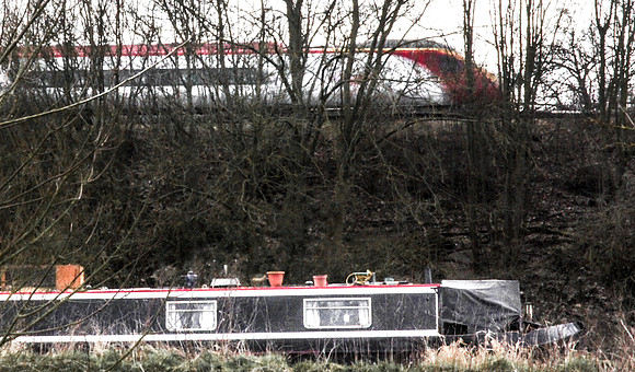 The train and the barge